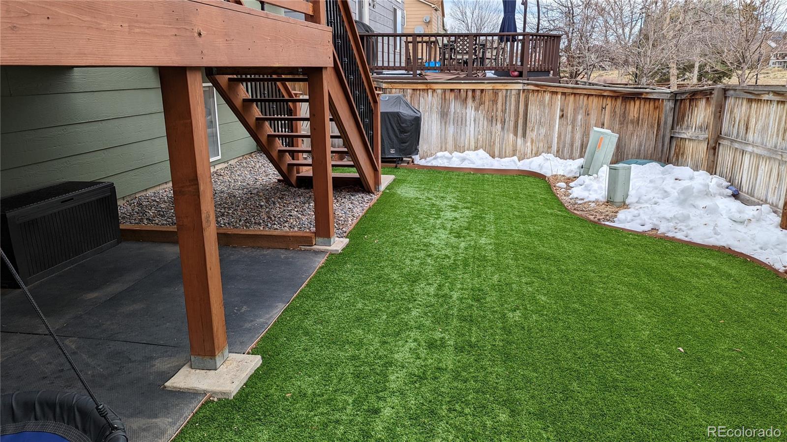 2373 Hyacinth Road Highlands Ranch, CO 80129 - Photo 24 of 38 a view of a deck with a backyard
