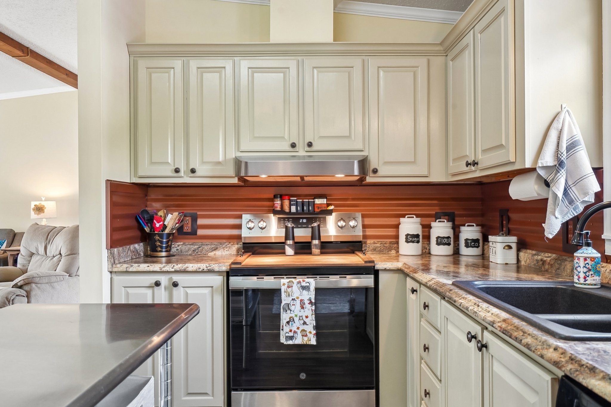 4844 Coleman Hill Road Rockvale, TN 37153 - Photo 18 of 66 a kitchen with stainless steel appliances granite countertop a sink stove and cabinets