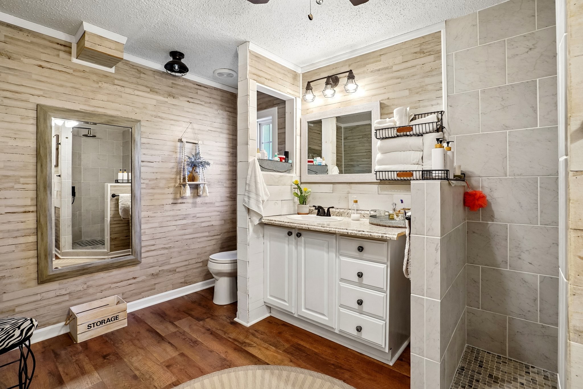 4844 Coleman Hill Road Rockvale, TN 37153 - Photo 34 of 66 a bathroom with a double vanity sink mirror and toilet