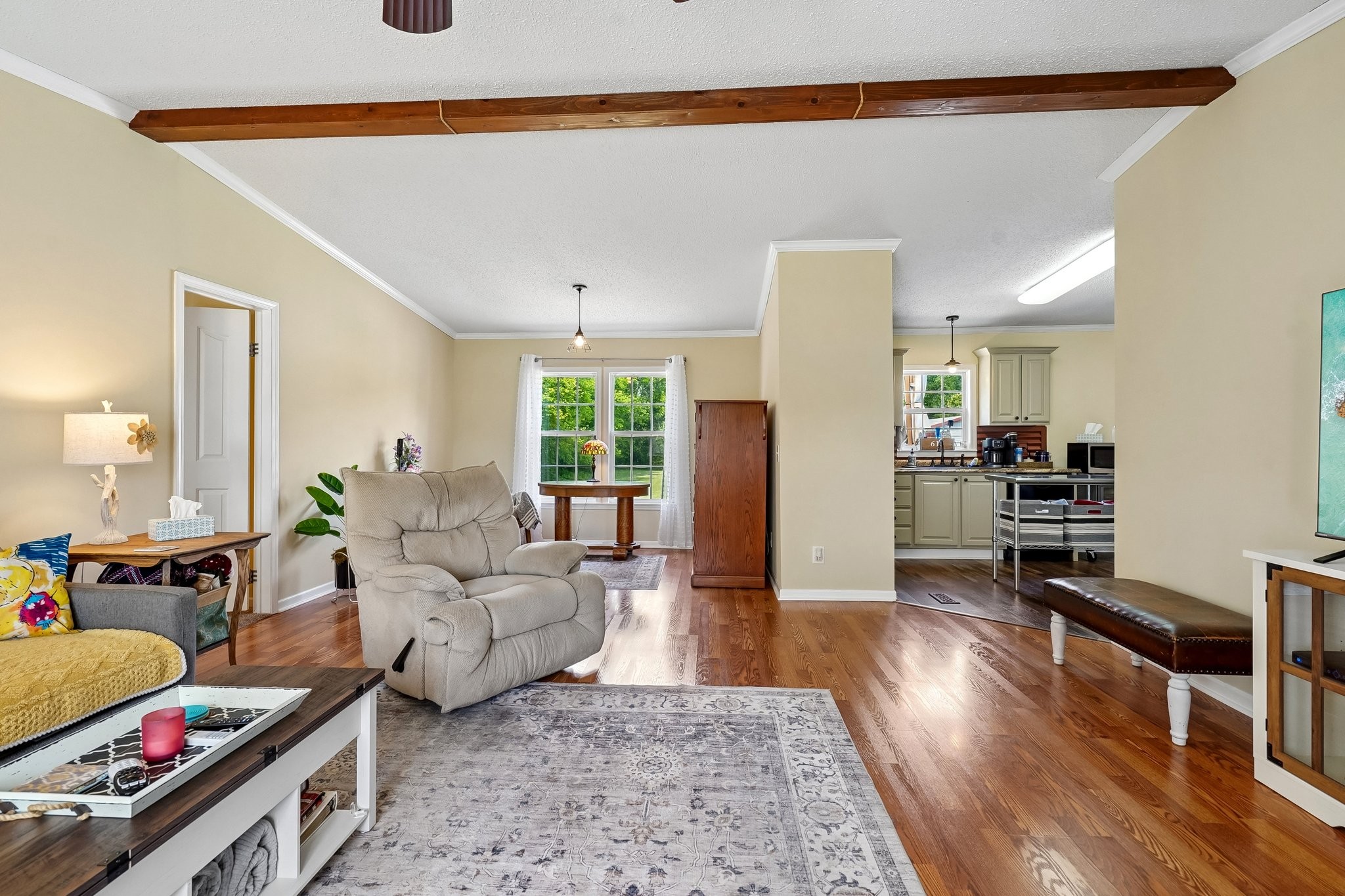 4844 Coleman Hill Road Rockvale, TN 37153 - Photo 10 of 66 a living room with furniture and a wooden floor
