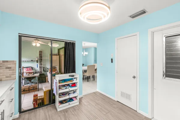 a room with storage and utility
