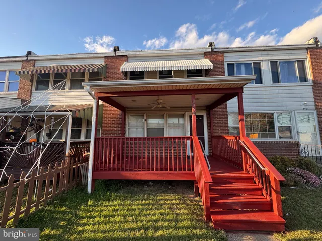a view of a house with a porch