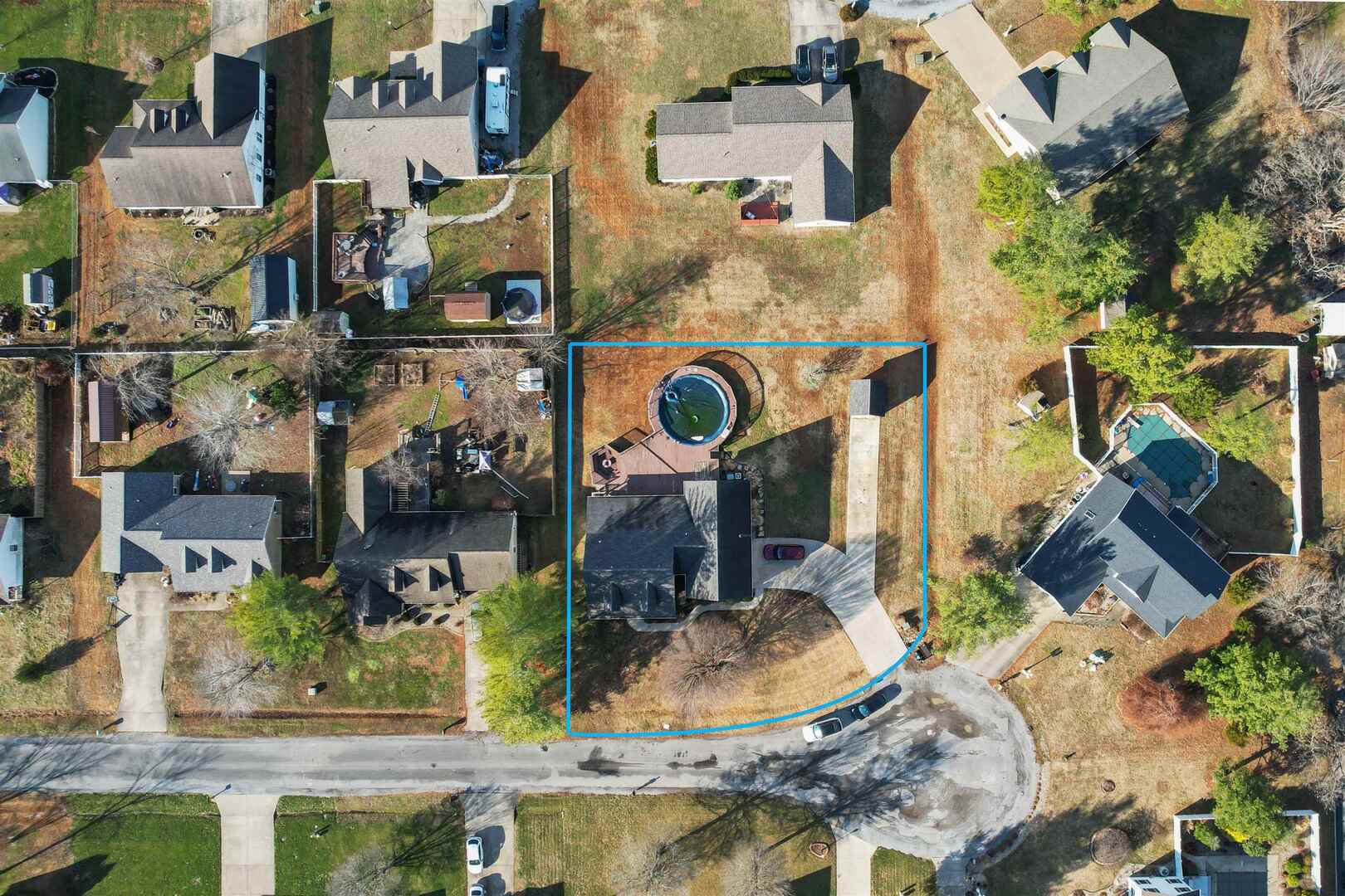 3005 Hickory Ridge Drive, Unit 3005 Herrin, IL 62948 - Photo 2 of 23 an aerial view of residential houses with outdoor space