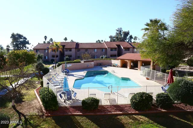 a aerial view of a house