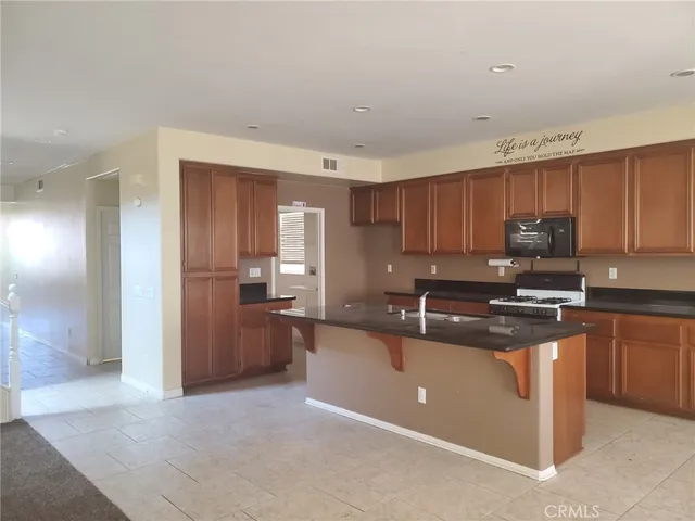 a view of a hallway with windows