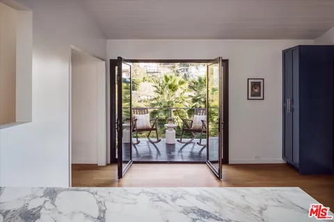 a view of front door