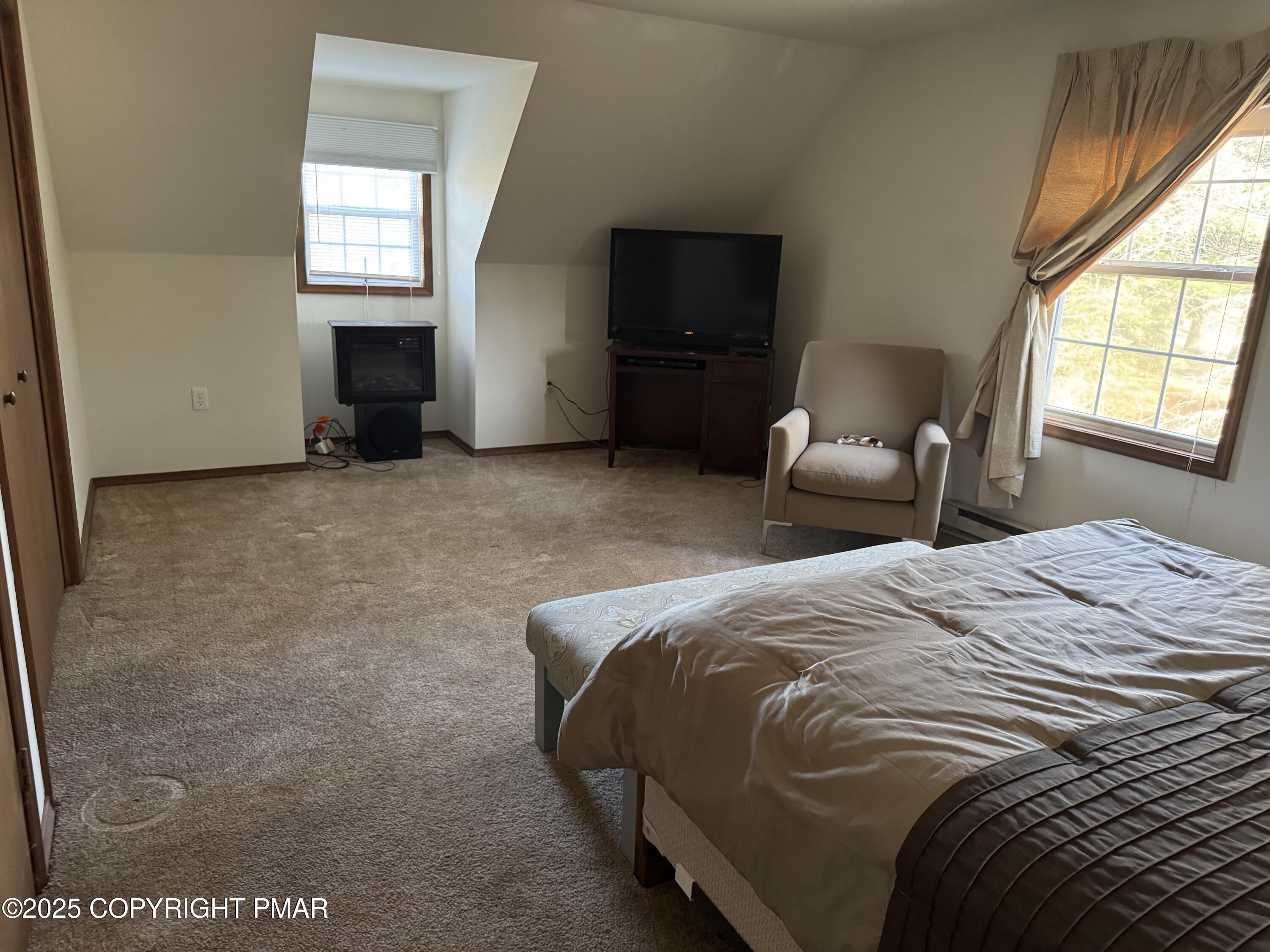 152 Bull Run Long Pond, PA 18334 - Photo 31 of 58 a bedroom with a bed and a television