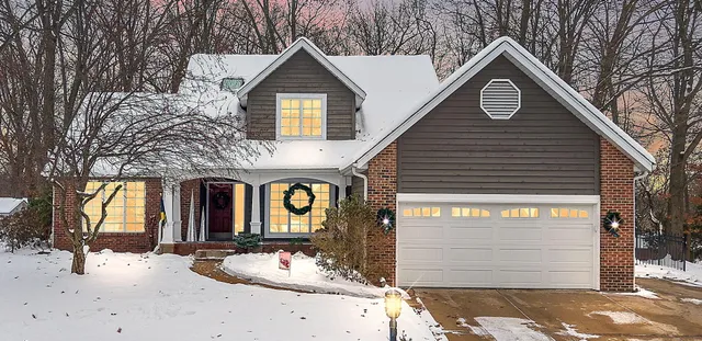 a front view of a house