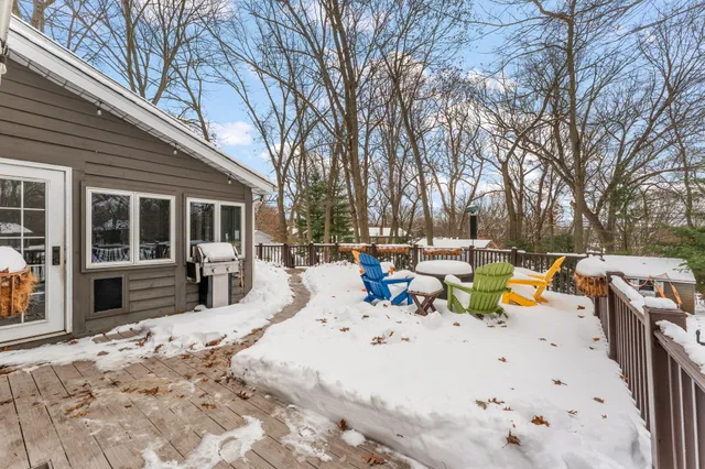 a view of outdoor space with seating