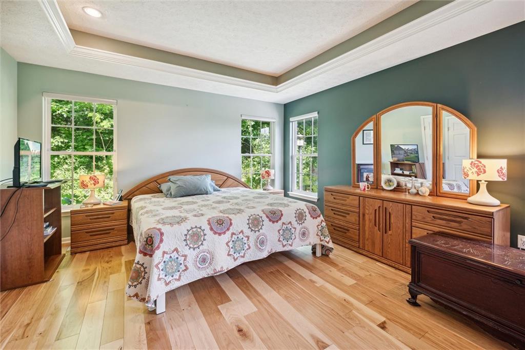 136 Park Place McKees Rocks, PA 15136 - Photo 24 of 49 a bedroom with a bed and a large window