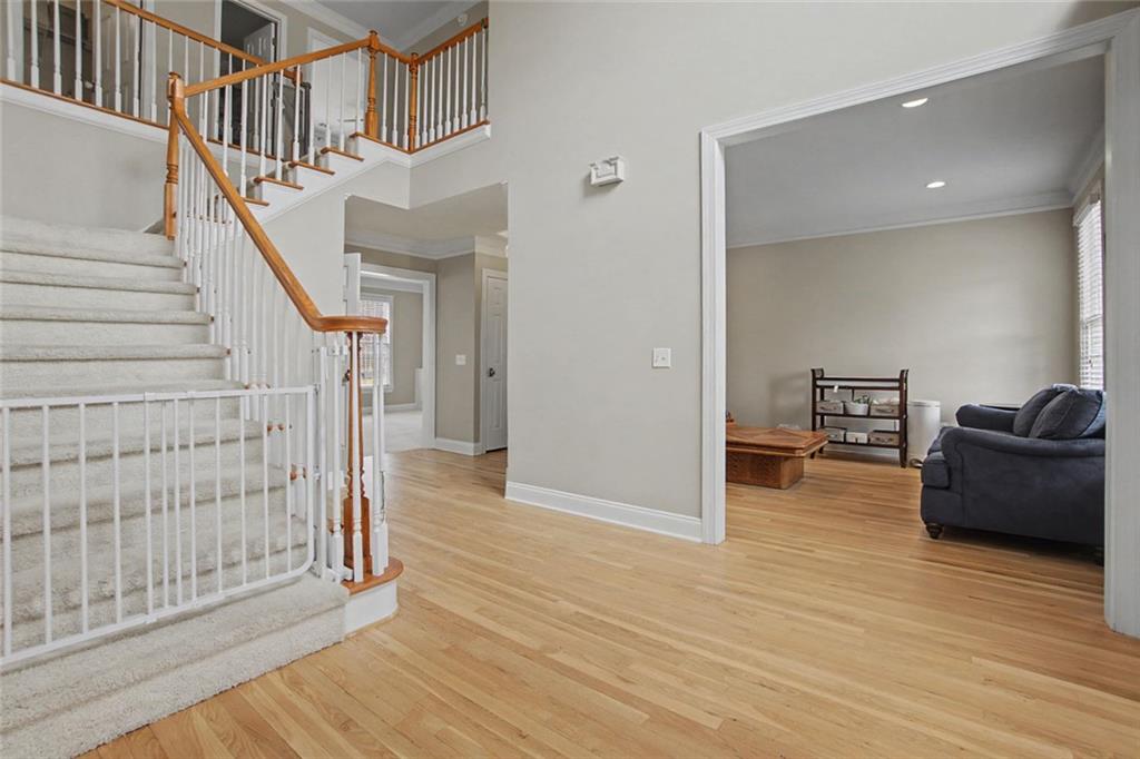 2018 Cockrell Pointe Northwest Kennesaw, GA 30152 - Photo 5 of 51 a view of entryway and hall with wooden floor