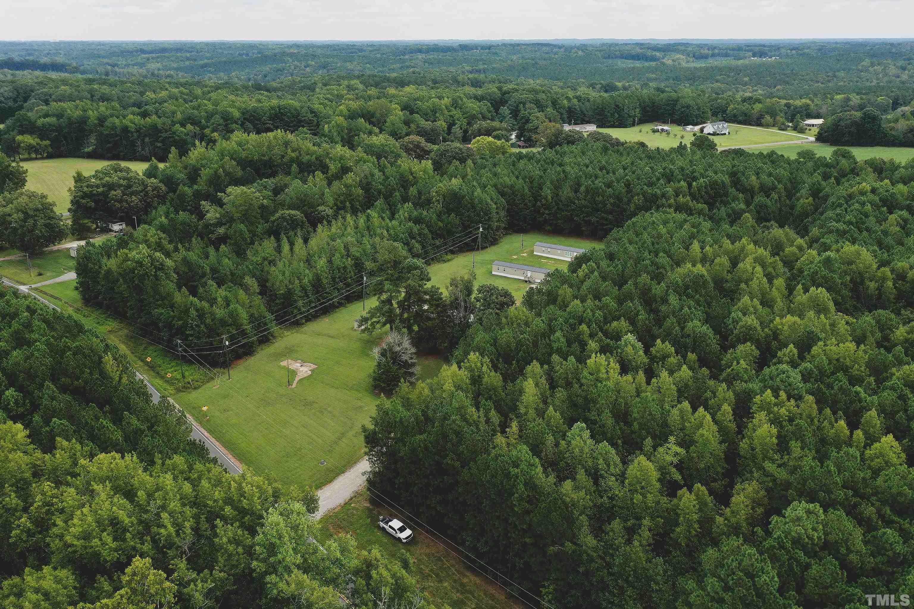 5-acres South Chavis Road Kittrell, NC 27544 - Photo 21 of 25 an aerial view of a house with a yard