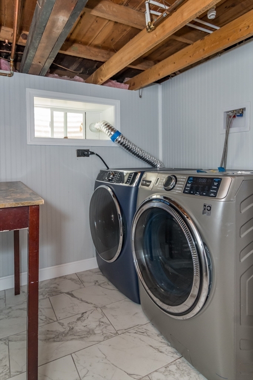 62 Sycamore Road Wayland, MA 01778 - Photo 11 of 16 a utility room with dryer and washer