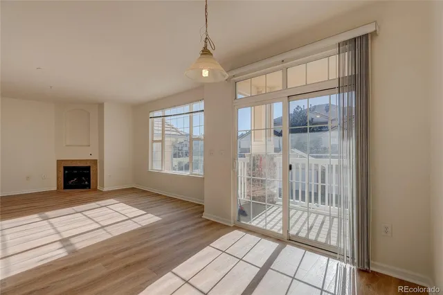 a view of livingroom with hardwood floor and window