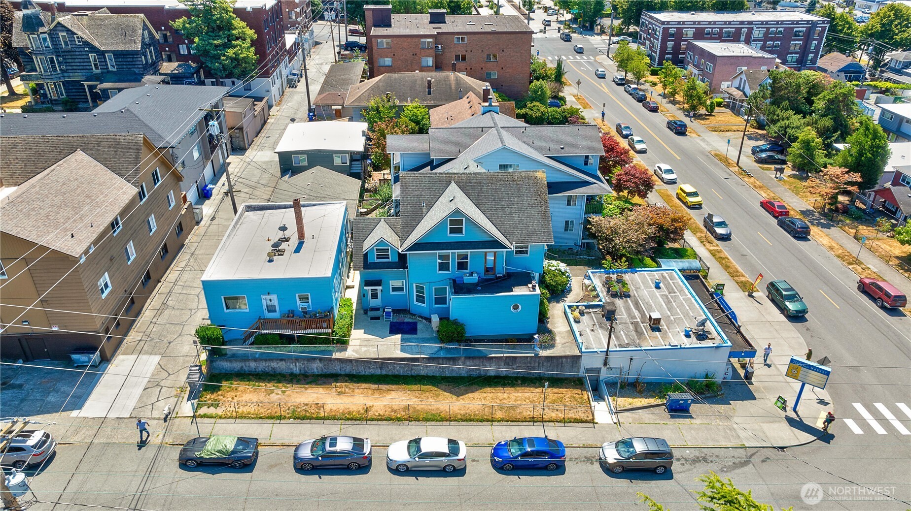 2601 Rucker Avenue Everett, WA 98201 - Photo 17 of 39 an aerial view of a house with swimming pool