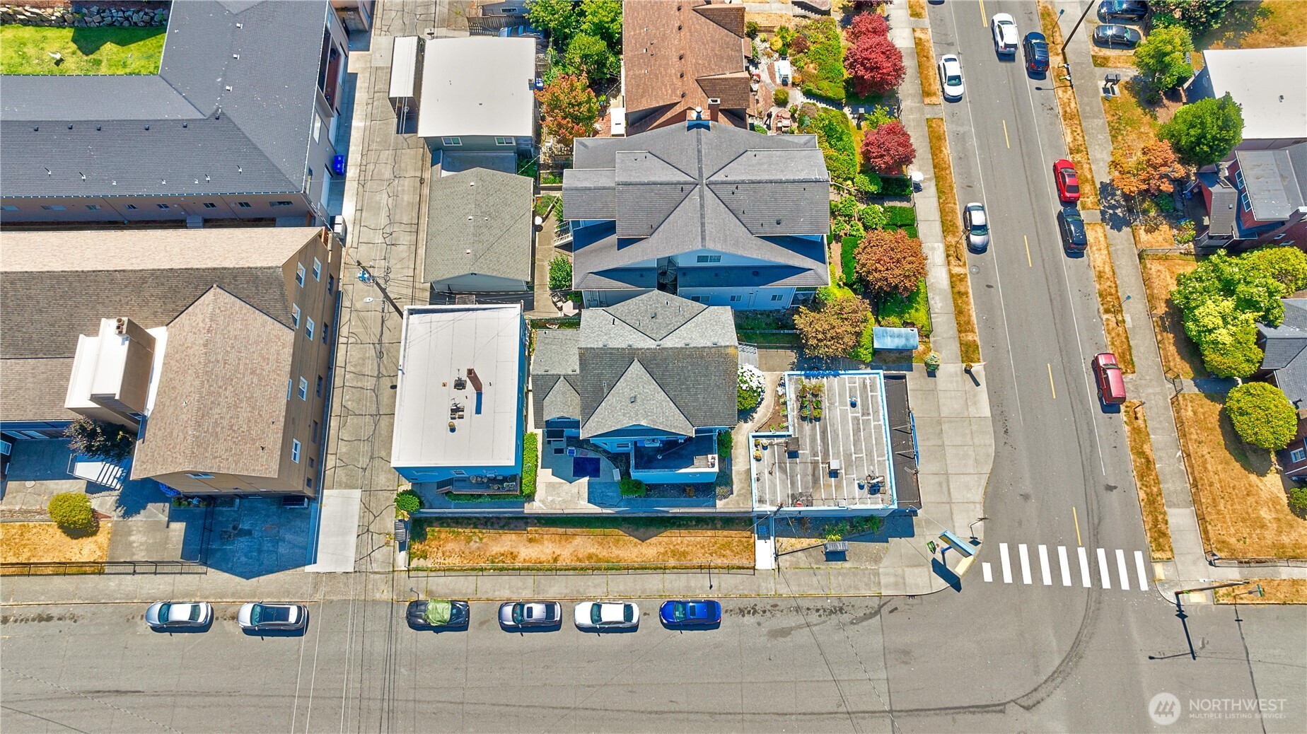 2601 Rucker Avenue Everett, WA 98201 - Photo 9 of 39 an aerial view of residential houses with outdoor space