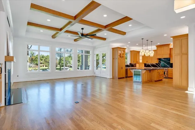 a bathroom with a sink double vanity and a mirror