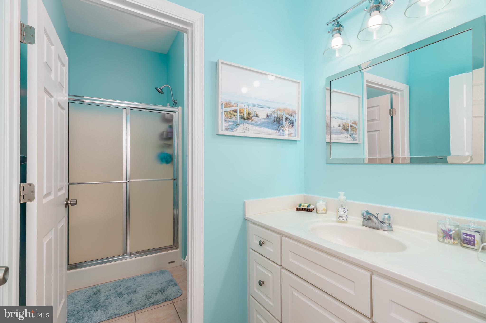 17300 North Village Main Boulevard, Unit 66 Lewes, DE 19958 - Photo 14 of 38 a bathroom with a sink and a mirror