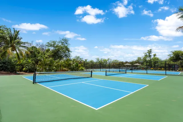 a view of yard with ocean view