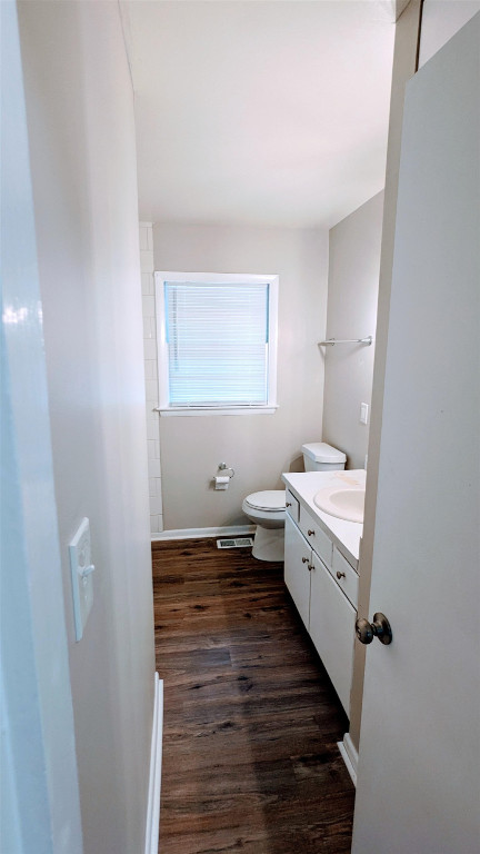 Undisclosed Address Raleigh, NC 27604 - Photo 8 of 32 a bathroom with a granite countertop sink toilet and shower