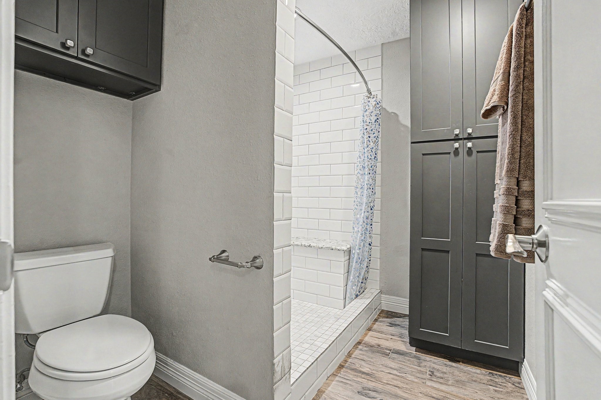 35564 Brumlow Road Hempstead, TX 77445 - Photo 18 of 46 a bathroom with a toilet and a shower