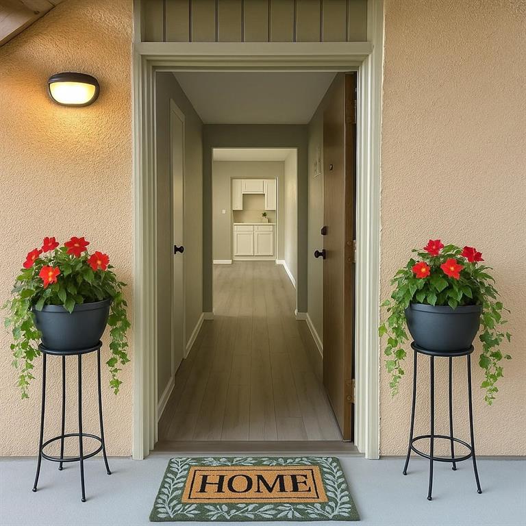a view of entryway with a potted plant