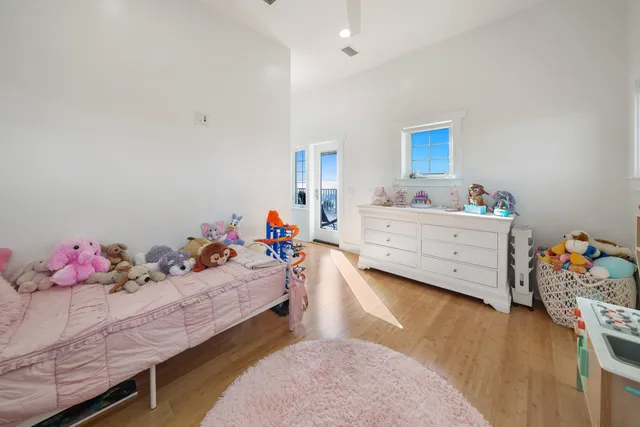 a view of a table and chairs in the patio