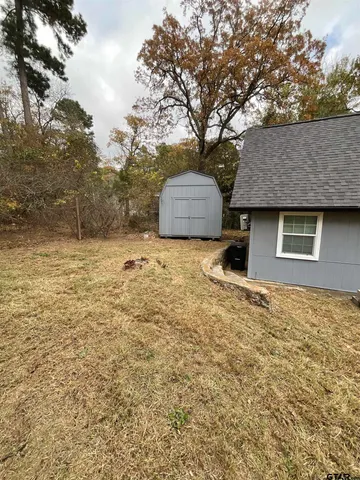 a backyard of a house
