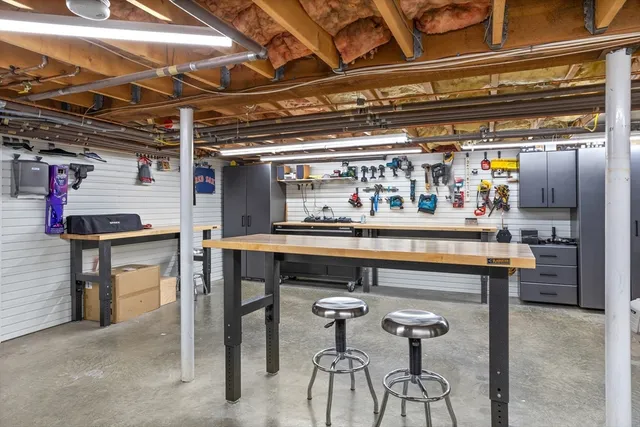 a view of storage and utility room