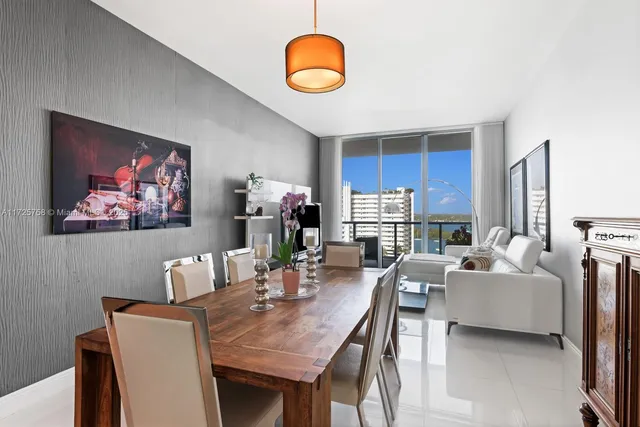 an aerial view of a house with outdoor space