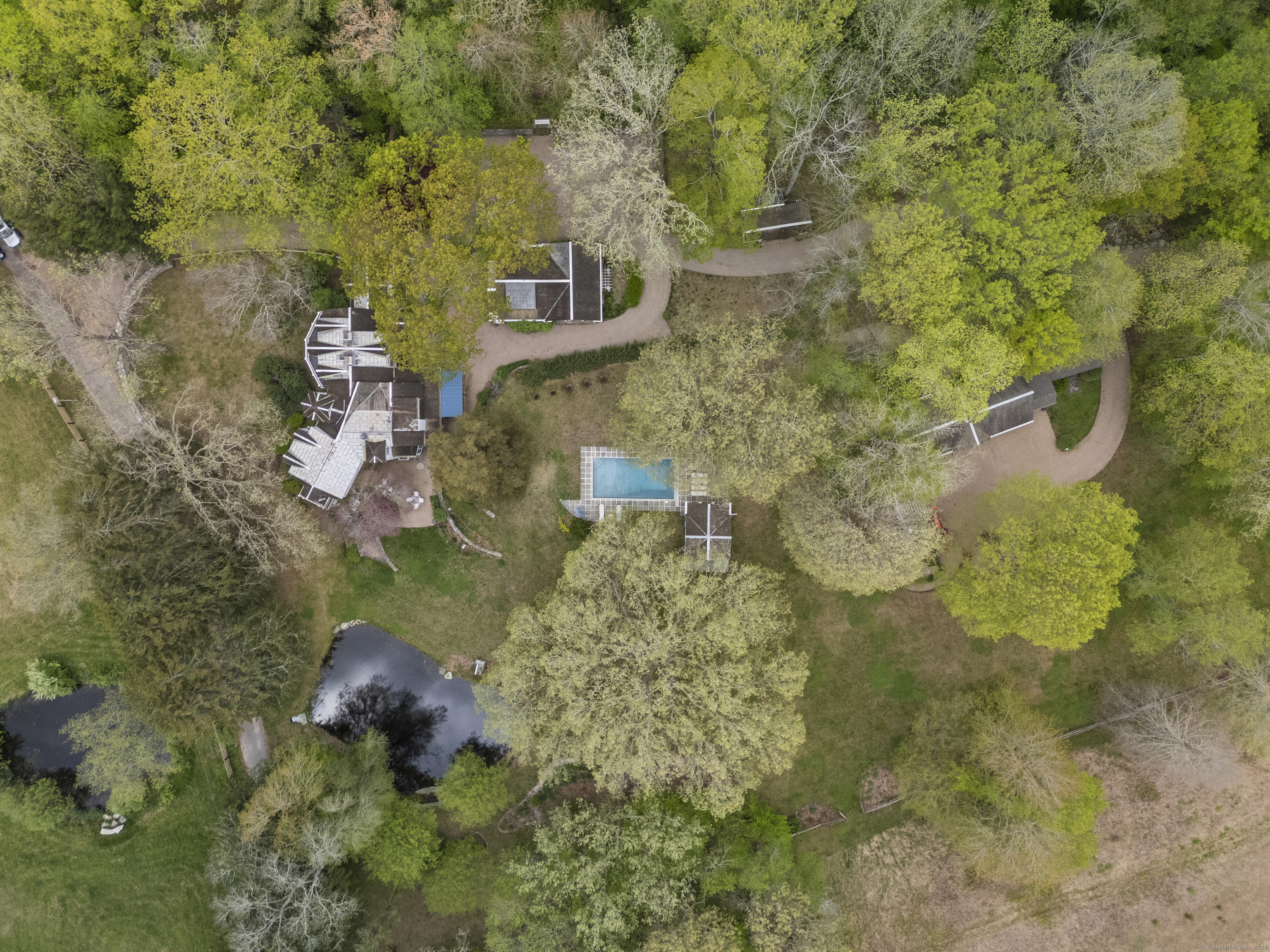 38 Three Bridges Road East Haddam, CT 06423 - Photo 35 of 39 a aerial view of residential house with outdoor space