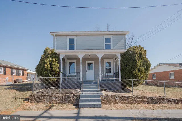 a front view of a house