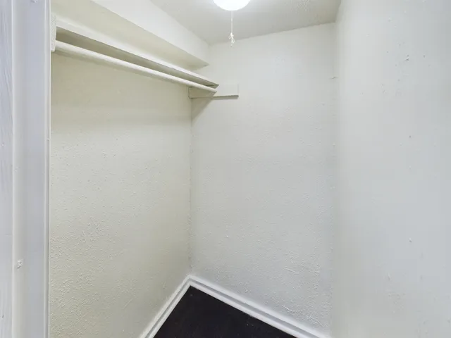 a small space with wooden floor