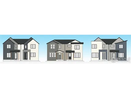 a front view of a residential apartment building with a yard