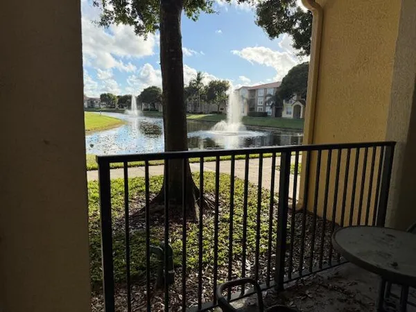 a view of a balcony