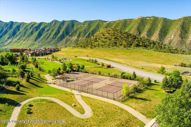 a view of swimming pool with a garden