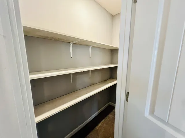 a close view of closet