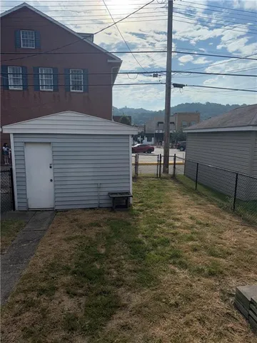 a backyard of a house