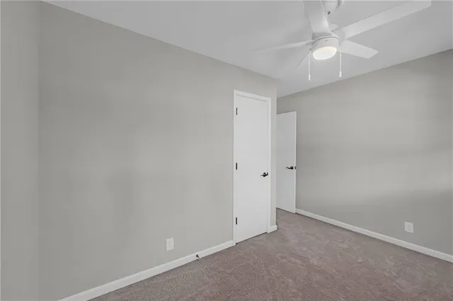 a view of an empty room