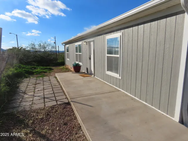 a backyard of a house