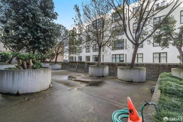 a view of a city with tall buildings