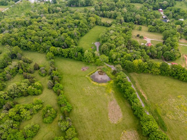 a view of a lake with a houses