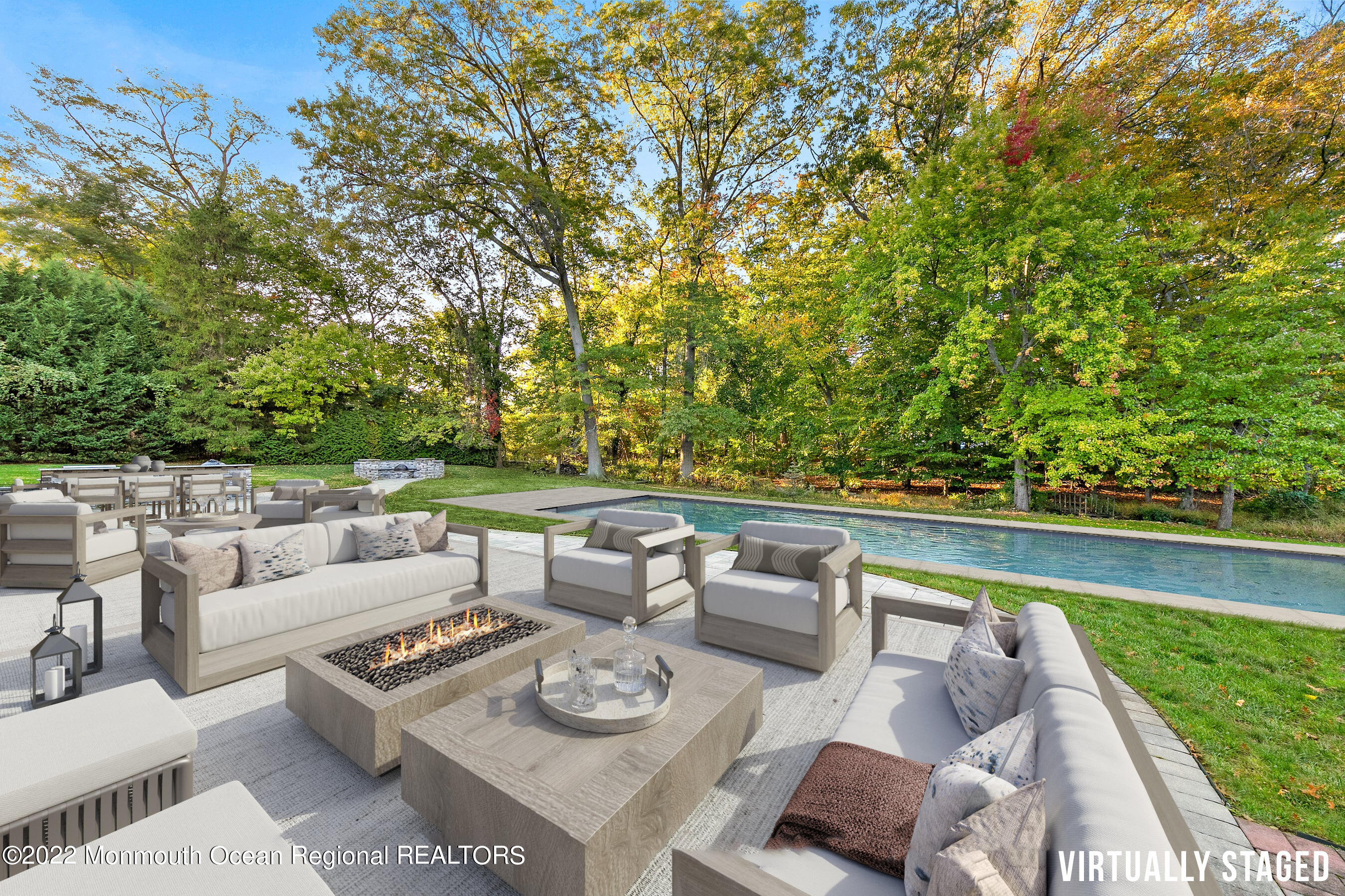 186 Rumson Road Rumson, NJ 07760 - Photo 15 of 16 186-Rumson-Rd-Backyard1-Virtually-Staged