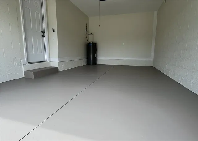 a view of room and an empty room