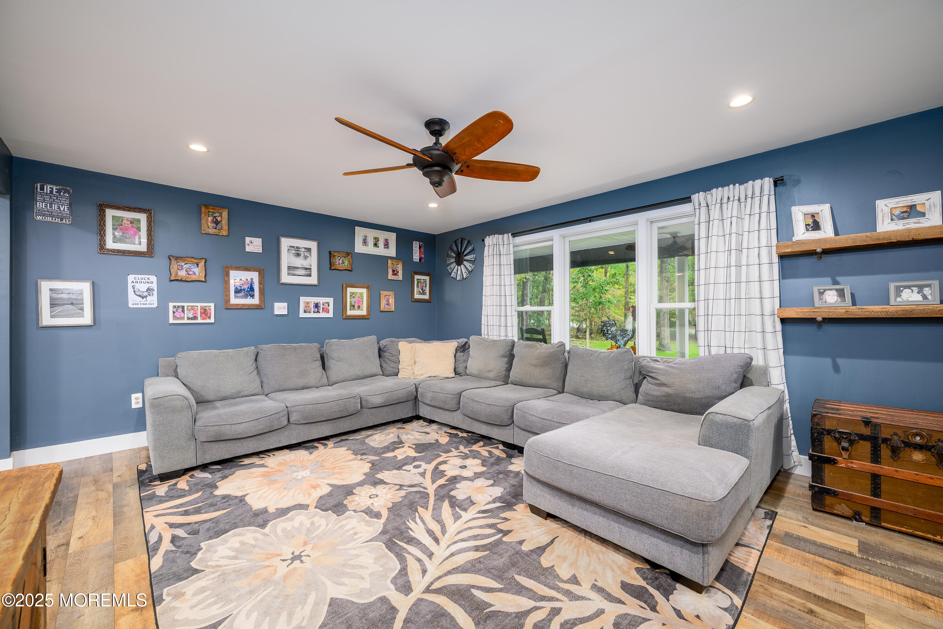 453 Stage Road Little Egg Harbor, NJ 08087 - Photo 17 of 52 a living room with furniture and a large window