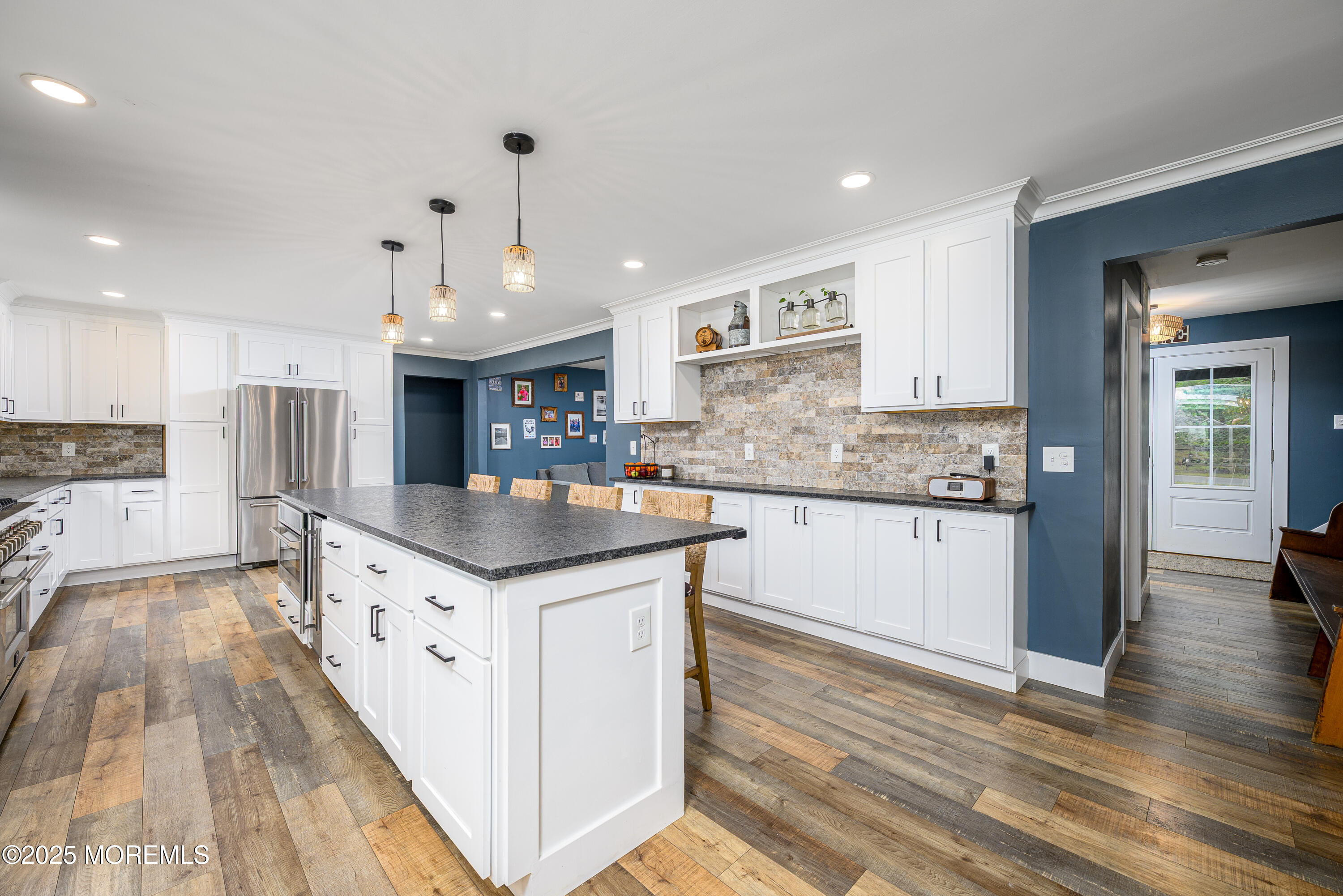 453 Stage Road Little Egg Harbor, NJ 08087 - Photo 33 of 52 a kitchen with granite countertop a sink and cabinets