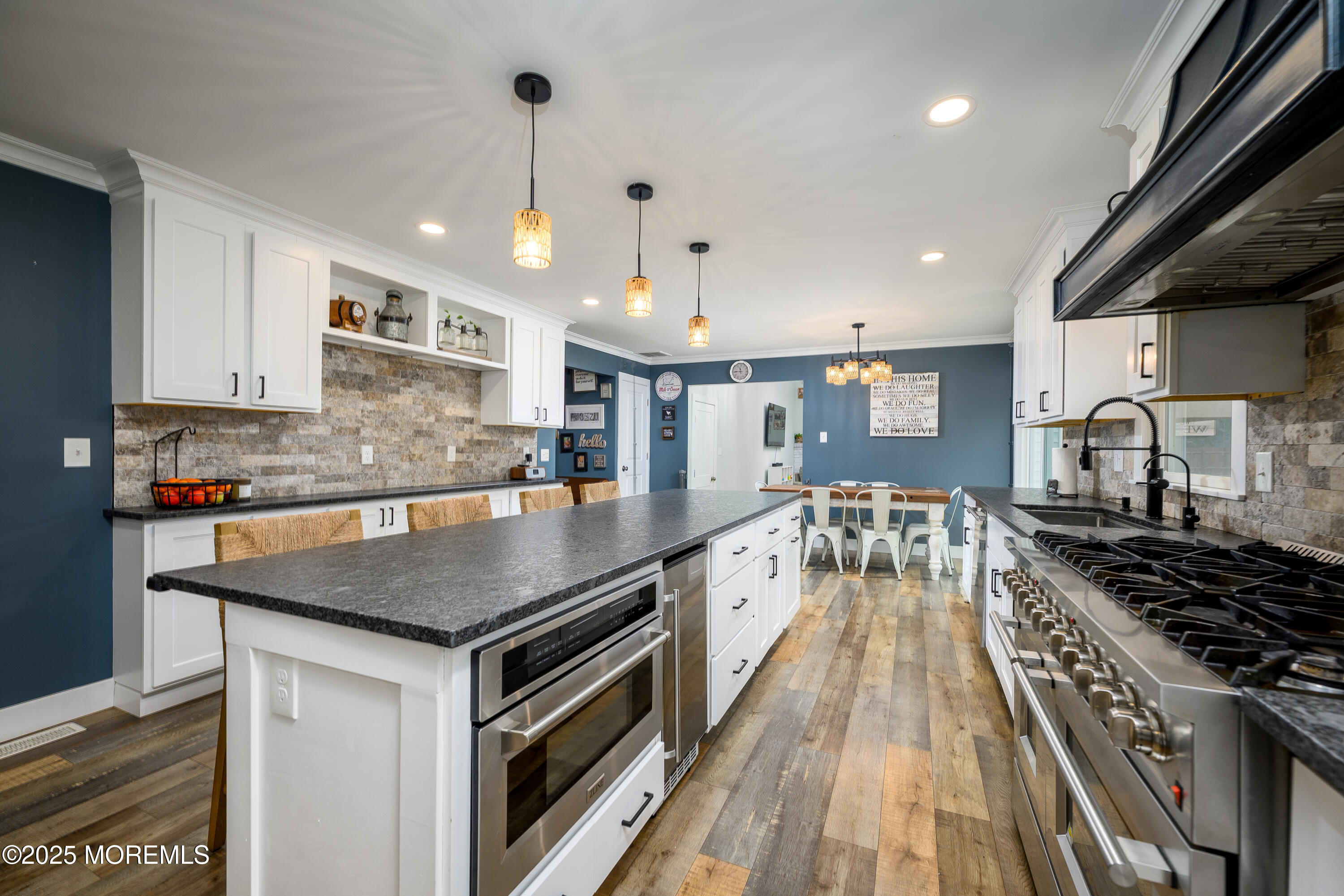 453 Stage Road Little Egg Harbor, NJ 08087 - Photo 37 of 52 a kitchen with stainless steel appliances granite countertop a stove and a sink