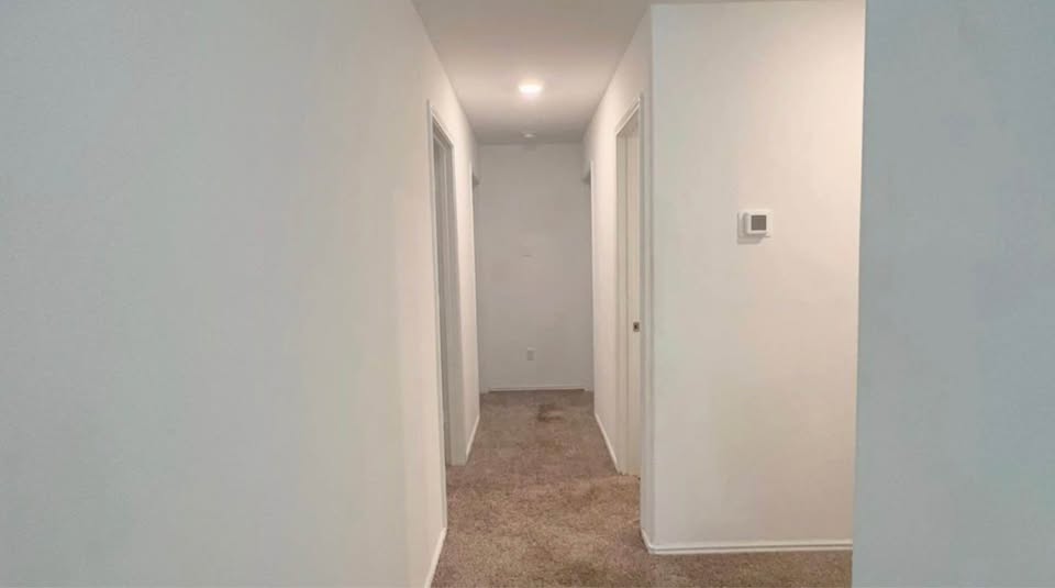 343 Mica Trail Maxwell, TX 78656 - Photo 6 of 9 Hall featuring light colored carpet and baseboards
