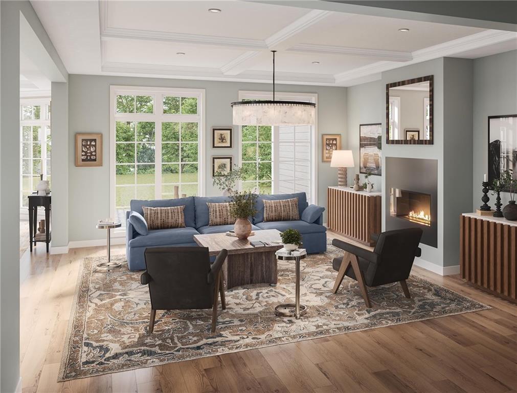 102 Ramsgate Road, Unit WARRINGTON Cranberry Township, PA 16066 - Photo 16 of 42 a living room with furniture and a window