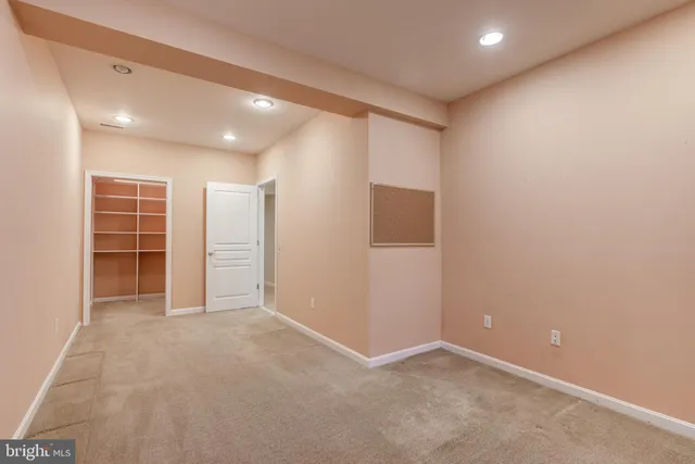 a view of an empty room